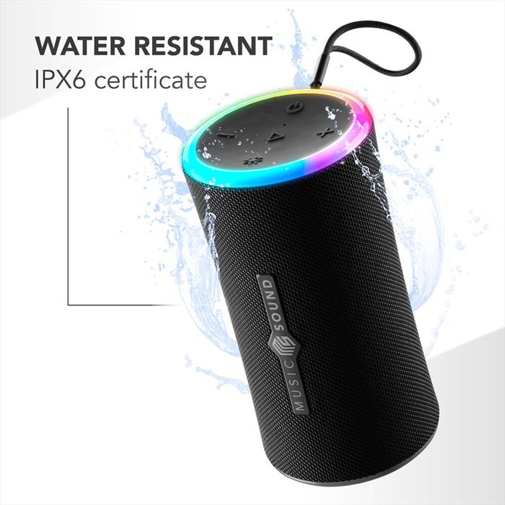 Immagine del prodotto MUSIC SOUND - Speaker Bluetooth portatile da 20W AURA 20-Nero