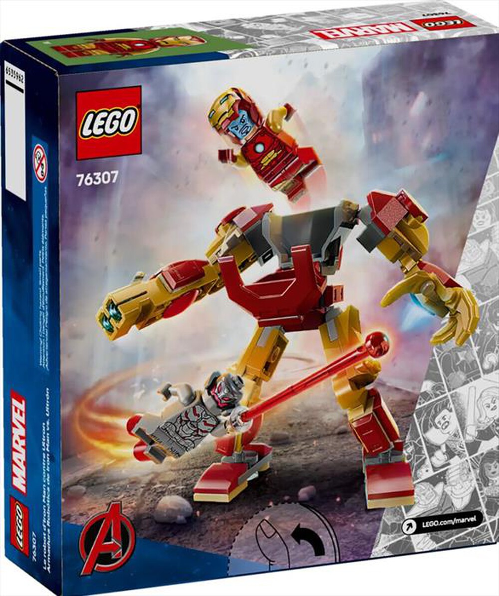 "LEGO - MARVEL Mech di Iron Man contro Ultron - 76307-Multicolore"