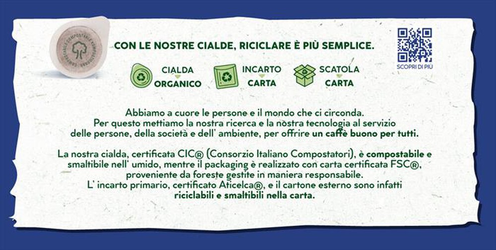 Immagine del prodotto CAFFE BORBONE - Cialde miscela Nobile 44BBLUNOBILE 200 pezzi