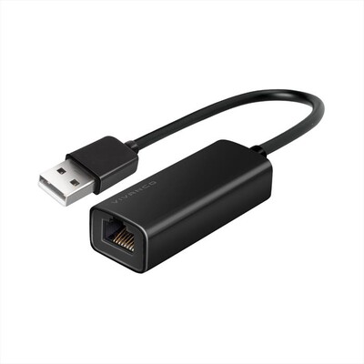 VIVANCO - Adattatore Ethernet femmina a USB-A maschio v2.0-nero