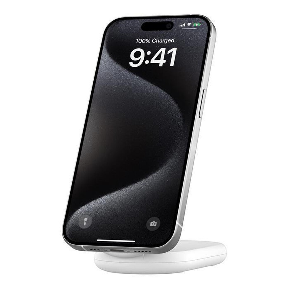 "BELKIN - SUPPORTO DI RICARICA WIRELESS 15W QI2 - NO SPINA-Bianco"