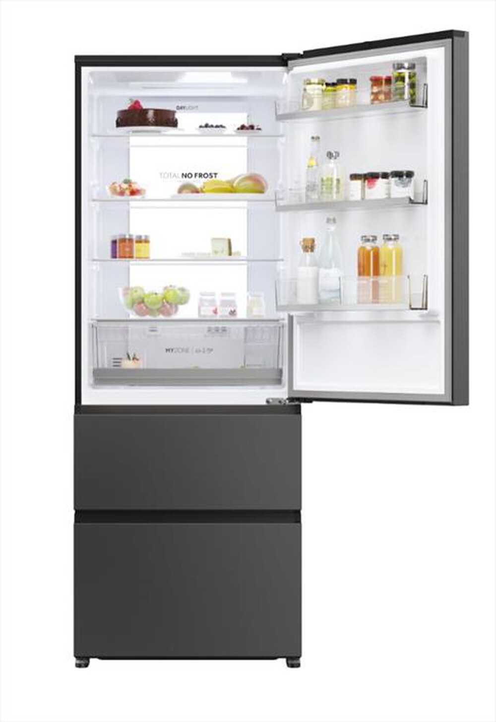 "HAIER - Frigorifero combinato HTR5719ENPT Classe E 528 lt-Black"