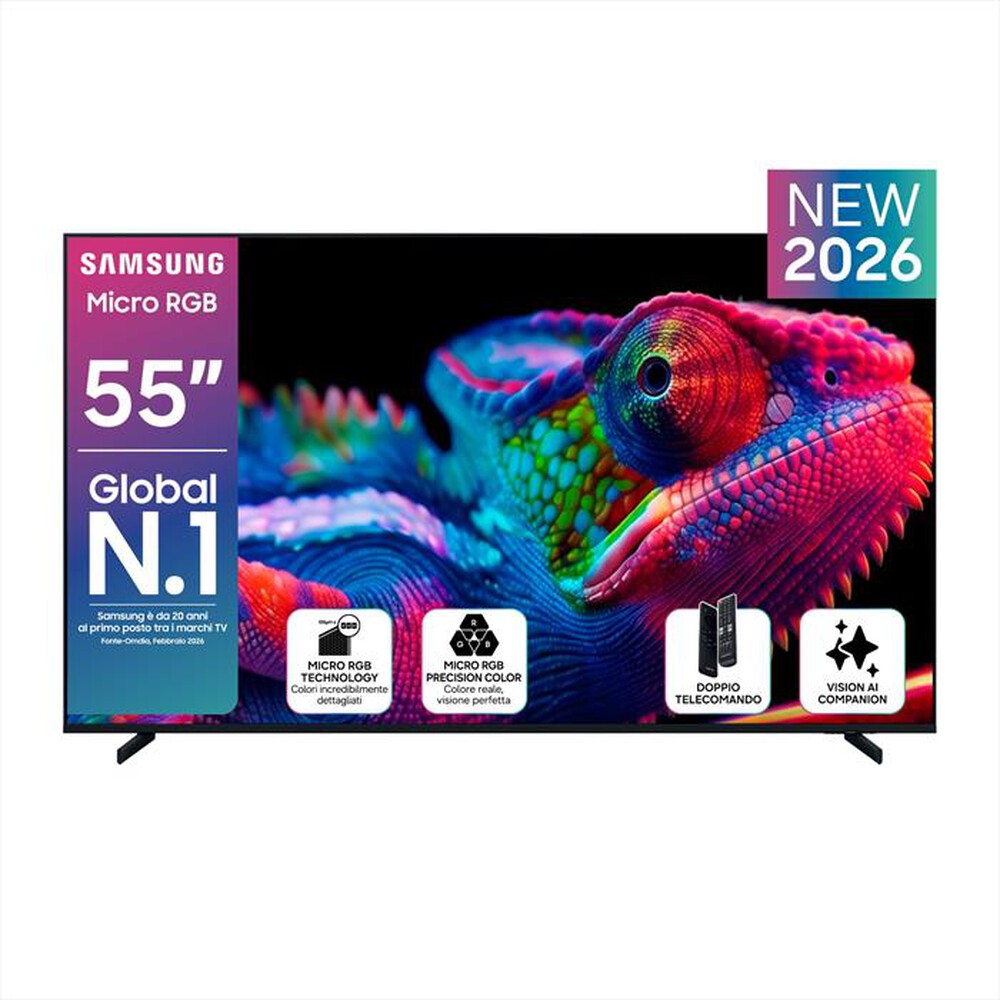 Immagine del prodotto SAMSUNG - Smart TV Micro LED RGB 4K AI 55" MRE55R85HAUXZT-Titan Black