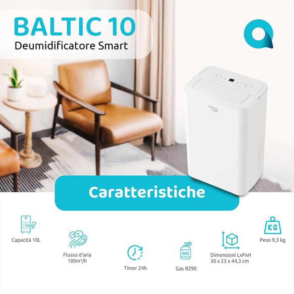 Immagine del prodotto IRRADIO BELAIR - Deumidificatore BALTIC-Bianco / Plastica