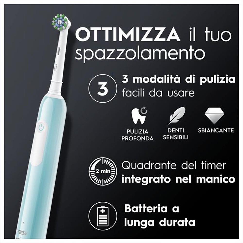 "ORAL-B - Spazzolino elettrico PRO SERIES 1-Blu e Nero"
