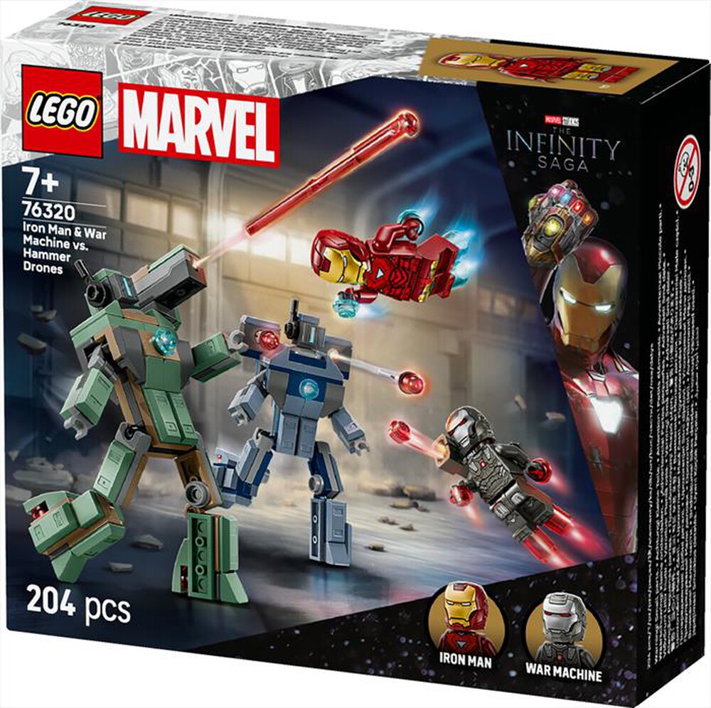 Immagine del prodotto LEGO - Iron Man e War Machine vs I droni di Hammer 76320