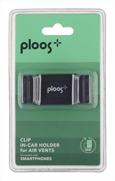 PLOOS - Supporto CAR HOLDER FOR AIR VENTS - UNIVERSALE-Nero