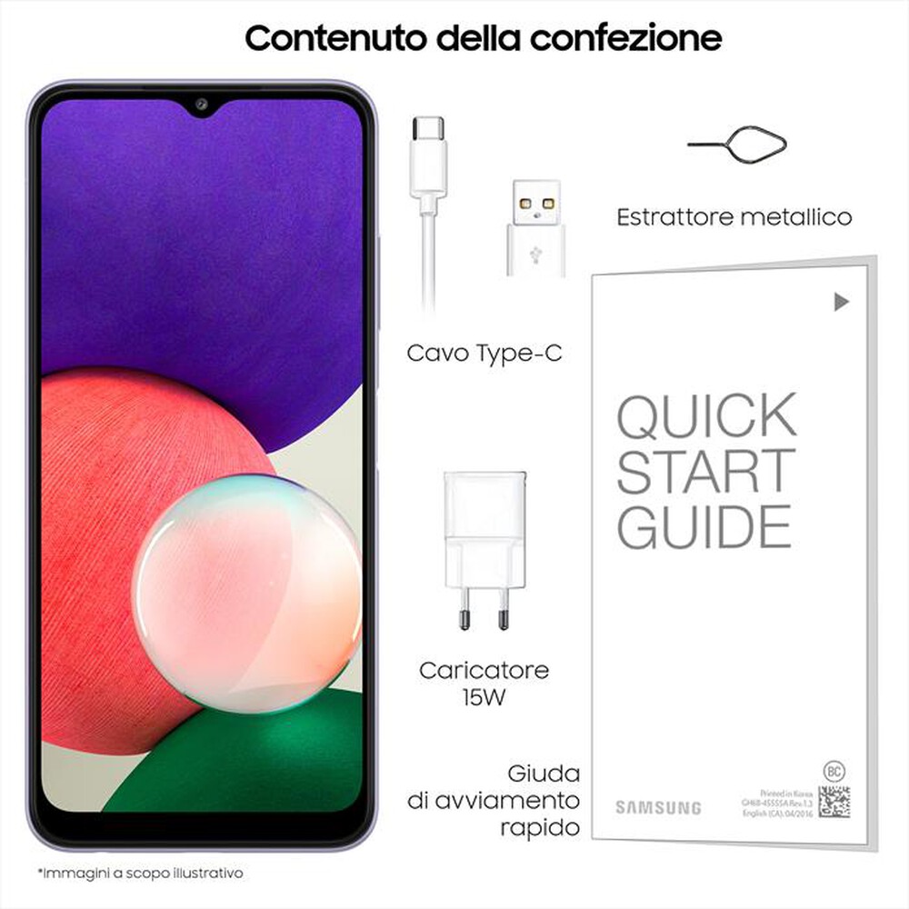 "SAMSUNG - GALAXY A22 5G-Light Violet"