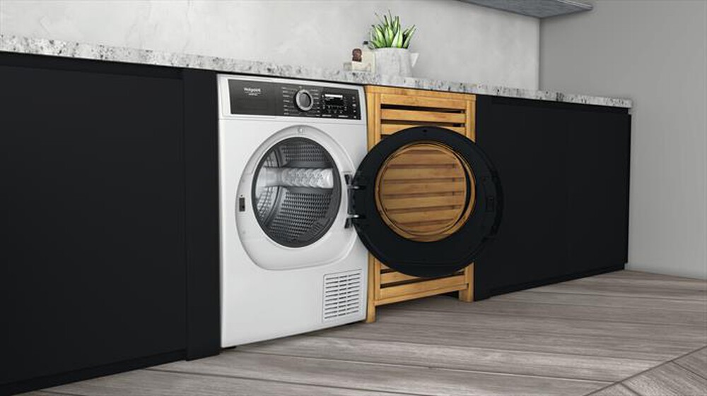 "HOTPOINT ARISTON - Asciugatrice GENTLE POWER H8 D94WB IT 9 Kg A+++-Bianco"