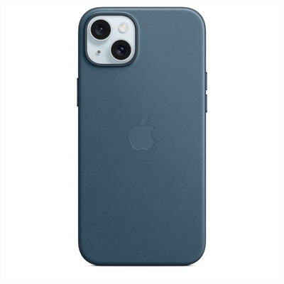 APPLE - Custodia MagSafe tessuto iPhone 15 Plus-Blu Pacifico
