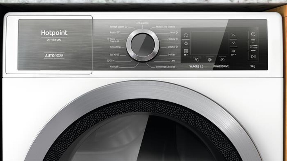 "HOTPOINT ARISTON - Lavatrice H7 99 GPOWER IT 9 Kg Classe A-Bianco"