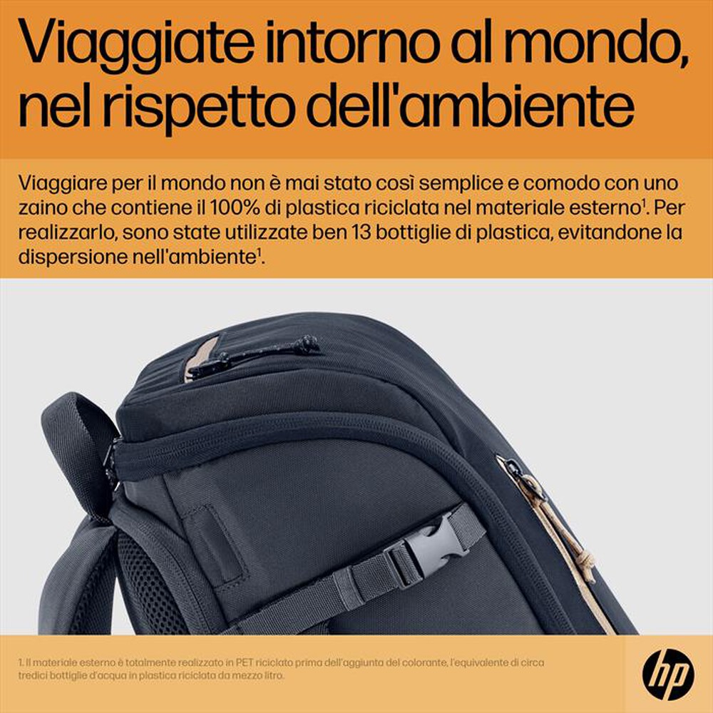 "HP - ZAINO 25L TRAVEL 15.6-Forged Iron"