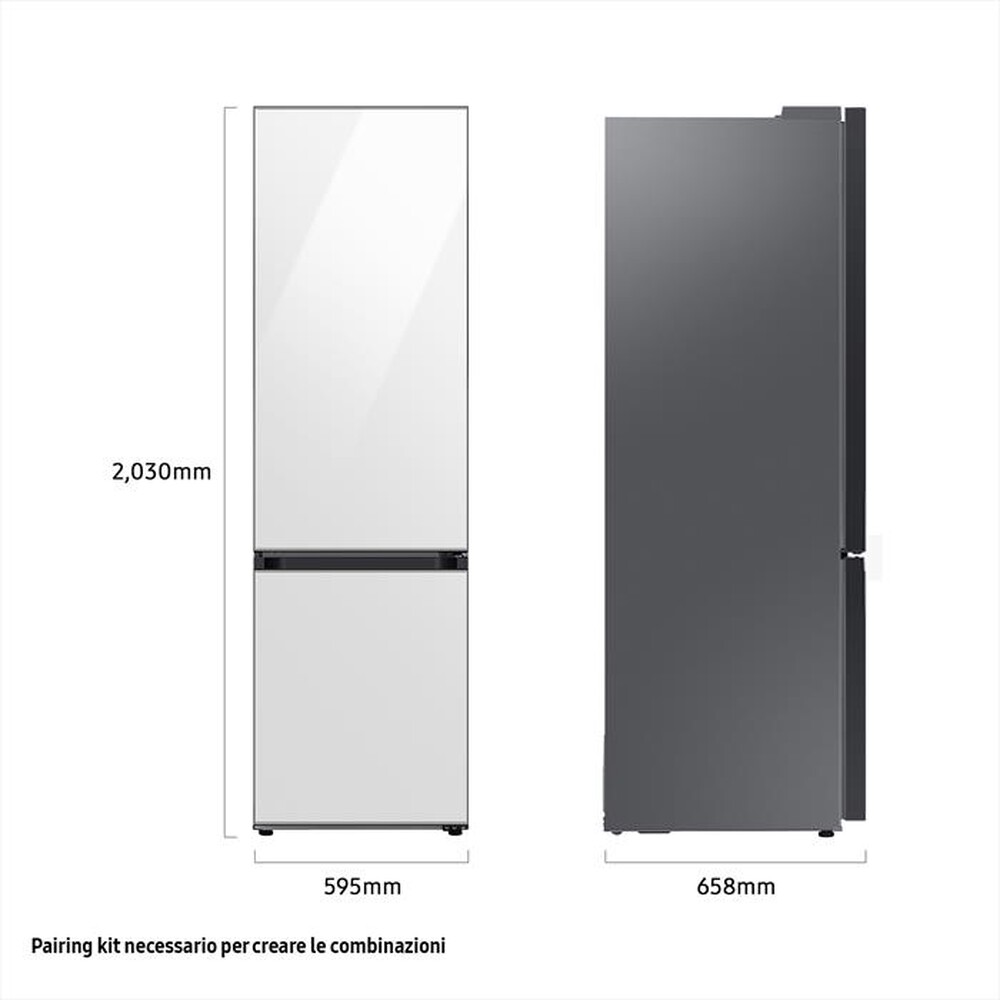 "SAMSUNG - Frigorifero combinato F-RB38D151212 BESPOKE-Clean White-Clean White"