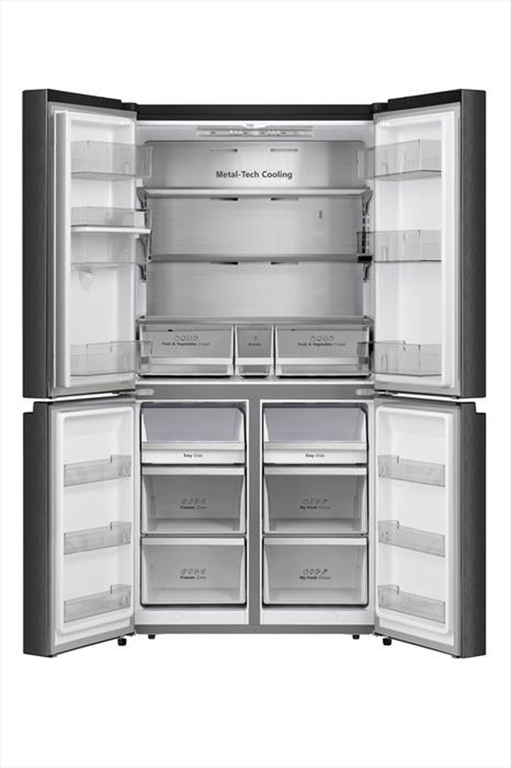 Immagine del prodotto HISENSE - Frigorifero 4 porte RQ758N4SWFE Classe E 606 lt-Black Inox