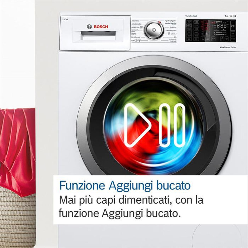 "BOSCH - Lavatrice WGB24400IT 9 Kg Classe A-Bianco"