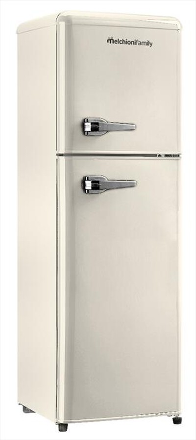 MELCHIONI FAMILY - Frigorifero 2 porte SIBERIA 85 Classe E 85lt-Panna / Metallo