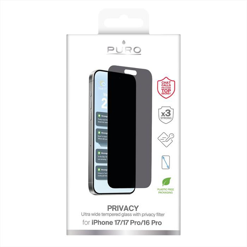 Immagine del prodotto PURO - Pellicola protettiva per iPhone 17/17 Pro/16-Trasparente