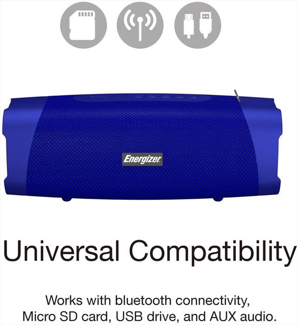 "ENERGIZER - BTS105 SPEAKER PORTATILE BLUETOOTH-BLU"