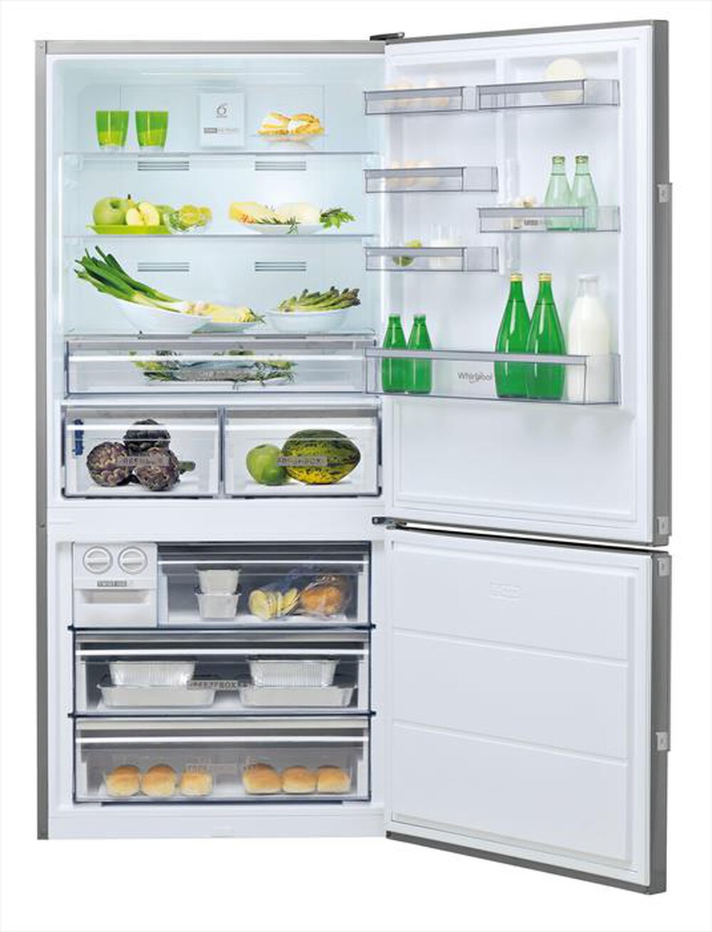 "WHIRLPOOL - Frigorifero combinato W84BE 72 X 2 N Classe E"
