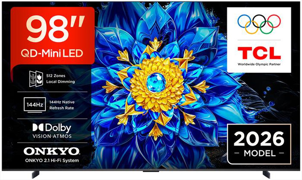 Immagine del prodotto TCL - Smart TV QD-Mini LED 4K 98" 98P8L-Nero