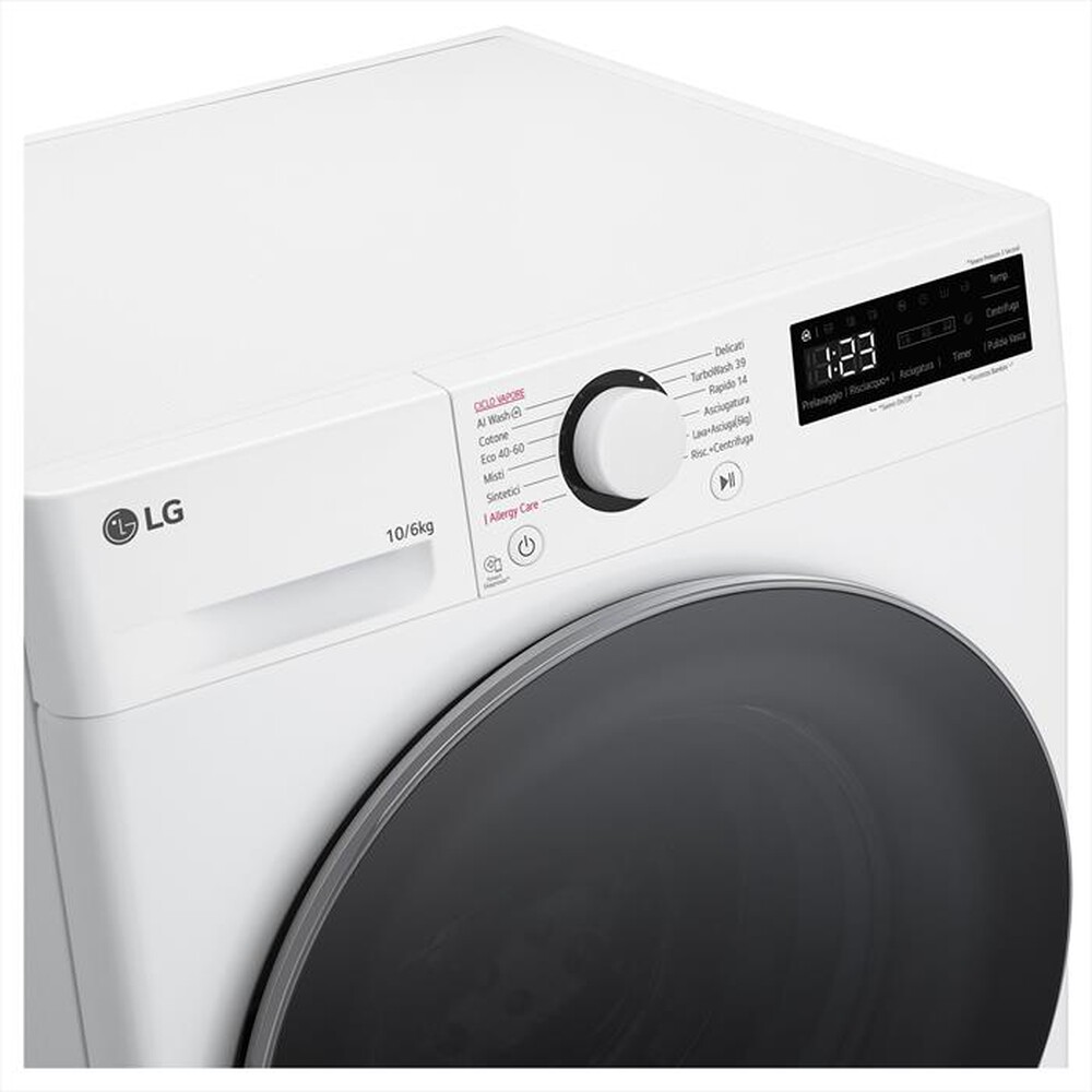"LG - Lavasciuga D4R5010TSWS 10/6 Kg Classe A-Bianco"