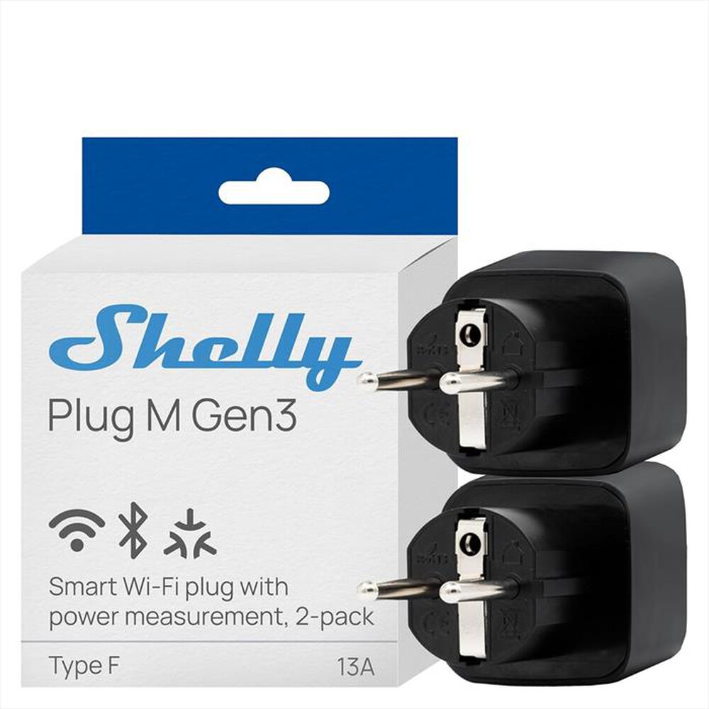Immagine del prodotto SHELLY - Presa Intelligente WiFi PLUG M GEN3 SHELLY-Nero