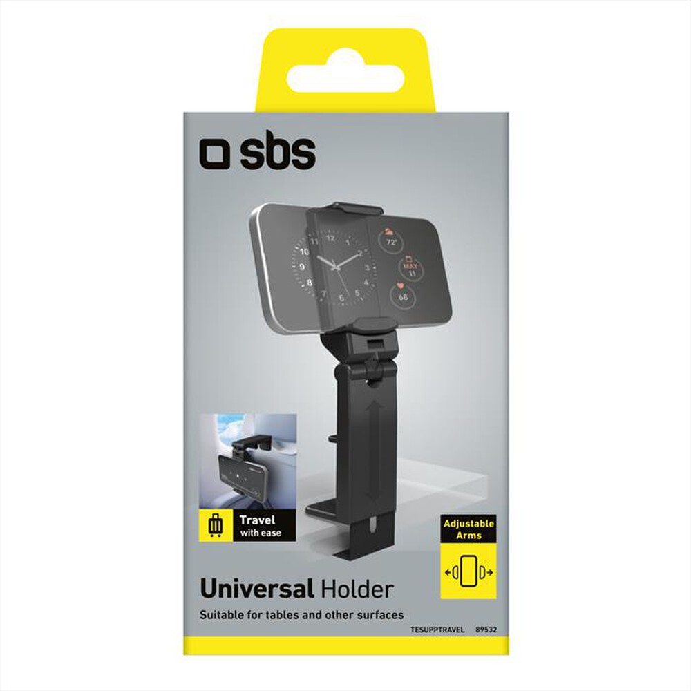 Immagine del prodotto SBS - Supporto smartphone per sedili e laptop TESUPPTRAV-Nero