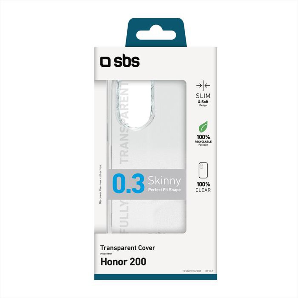 Immagine del prodotto SBS - Cover Skinny Honor 200 TESKINHO200T-Trasparente