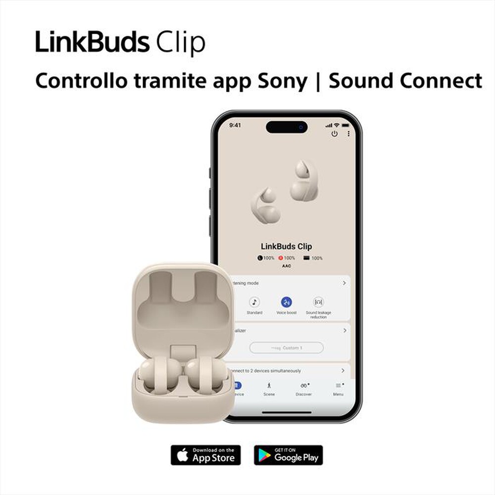 Immagine del prodotto SONY - Auricolari wireless LinkBuds Clip WFLC900G.CE7-Green
