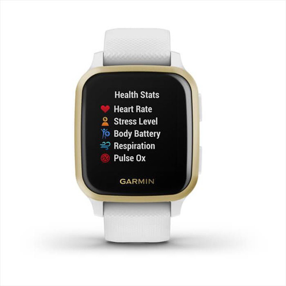 "GARMIN - VENU SQ, NFC-White/Light Gold"