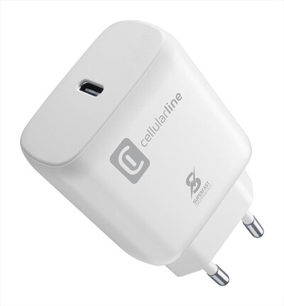 CELLULARLINE - Caricabatterie da rete ACHSMUSBCPD25WW-Bianco