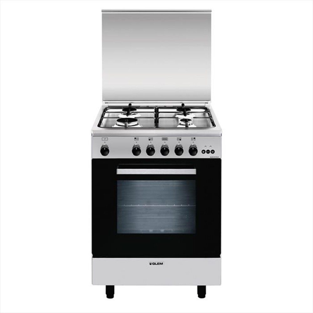 "GLEM GAS - Cucina a gas A664VI Classe A-Inox"