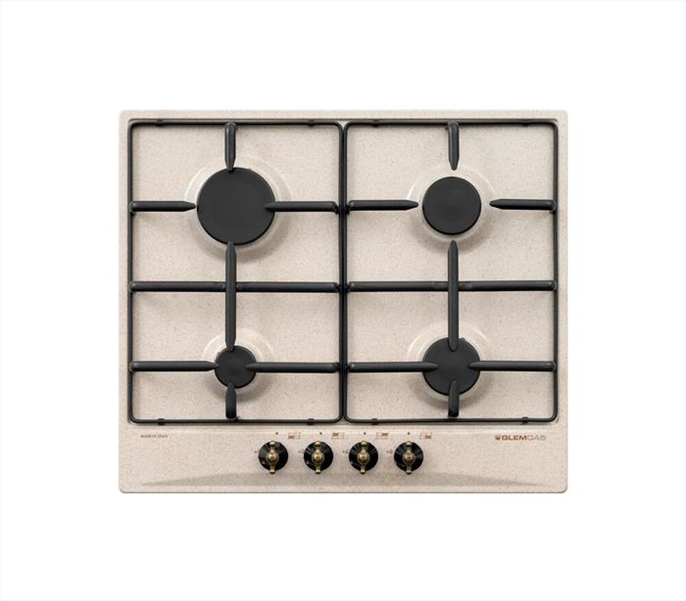 Immagine del prodotto GLEM GAS - Piano cottura a gas GT64SA 4 fuochi 58,5cm-Avena