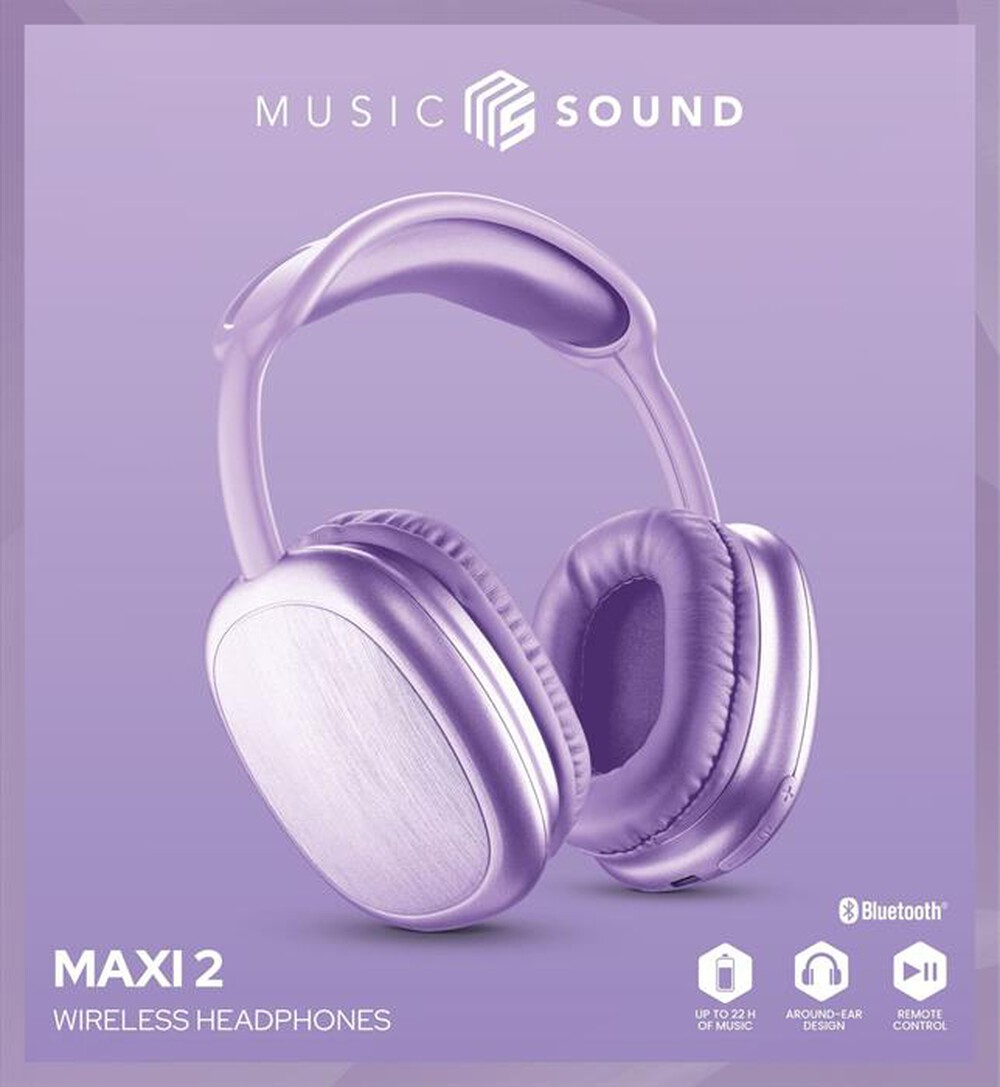 Immagine del prodotto MUSIC SOUND - Cuffie around-ear MAXI2-Viola