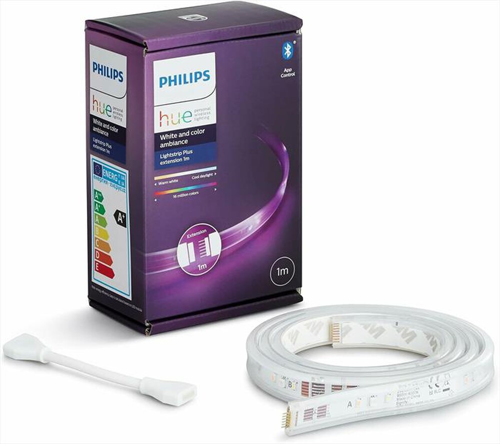 "PHILIPS - HUE LIGHTSTRIP PLUS  ESTENSIONE V4 STRISCIA 1 M WH-Multicolore"