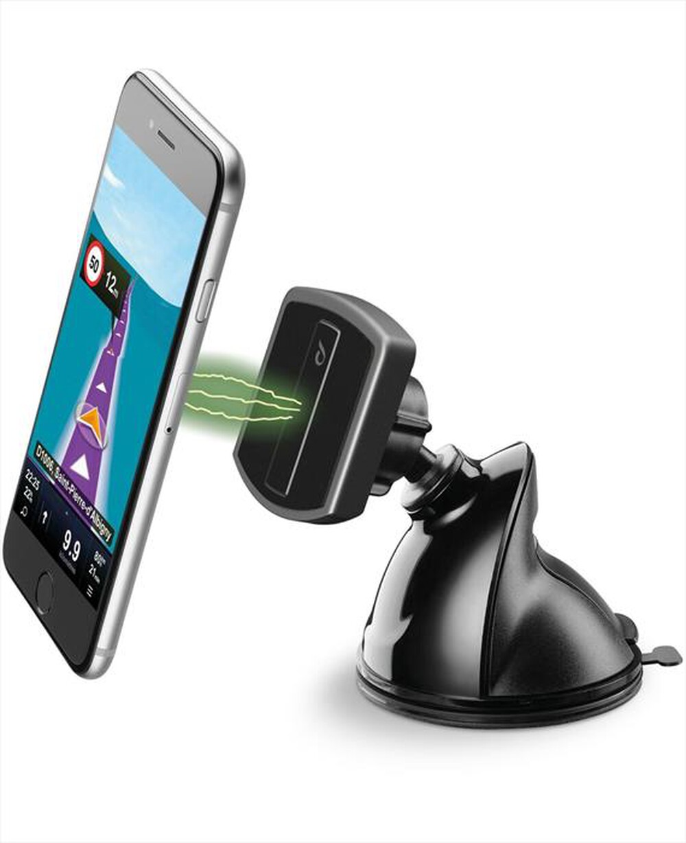 "CELLULARLINE - MAG4PILOTFORCE Supporto Auto Mag4 Ventosa Univ-Nero"