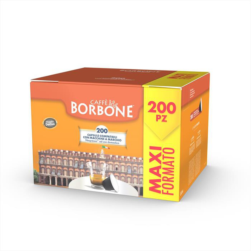 "CAFFE BORBONE - MISCELA DECISA Confezione 200 pz - Comp. Nespresso"