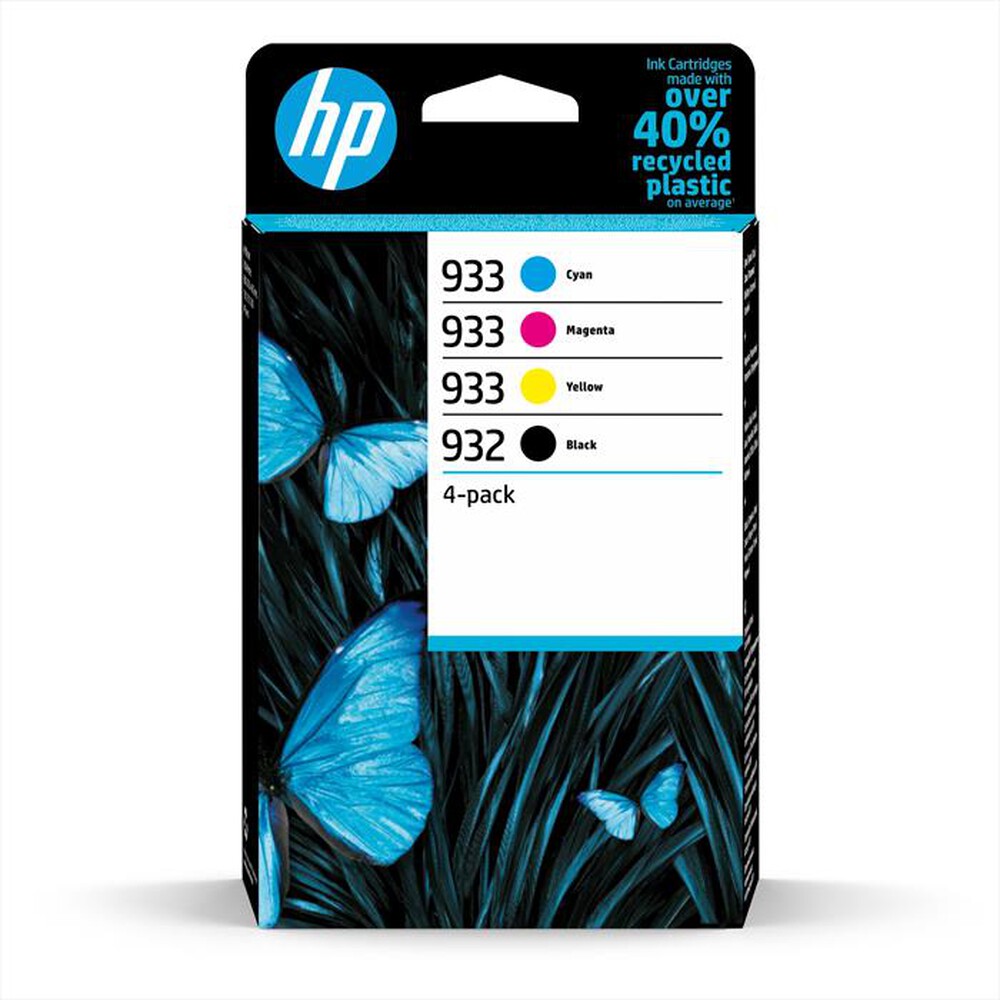 Immagine del prodotto HP - 932/933 COMBO 4 CARTUCCE ORIGINALI NERO E COLORE-Nero, ciano, magenta, giallo