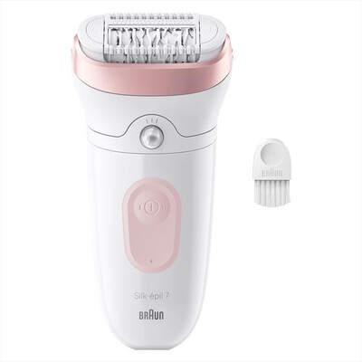 BRAUN - Epilatore Elettrico SILK-ÉPIL 7 7-000-BIANCO/ROSA