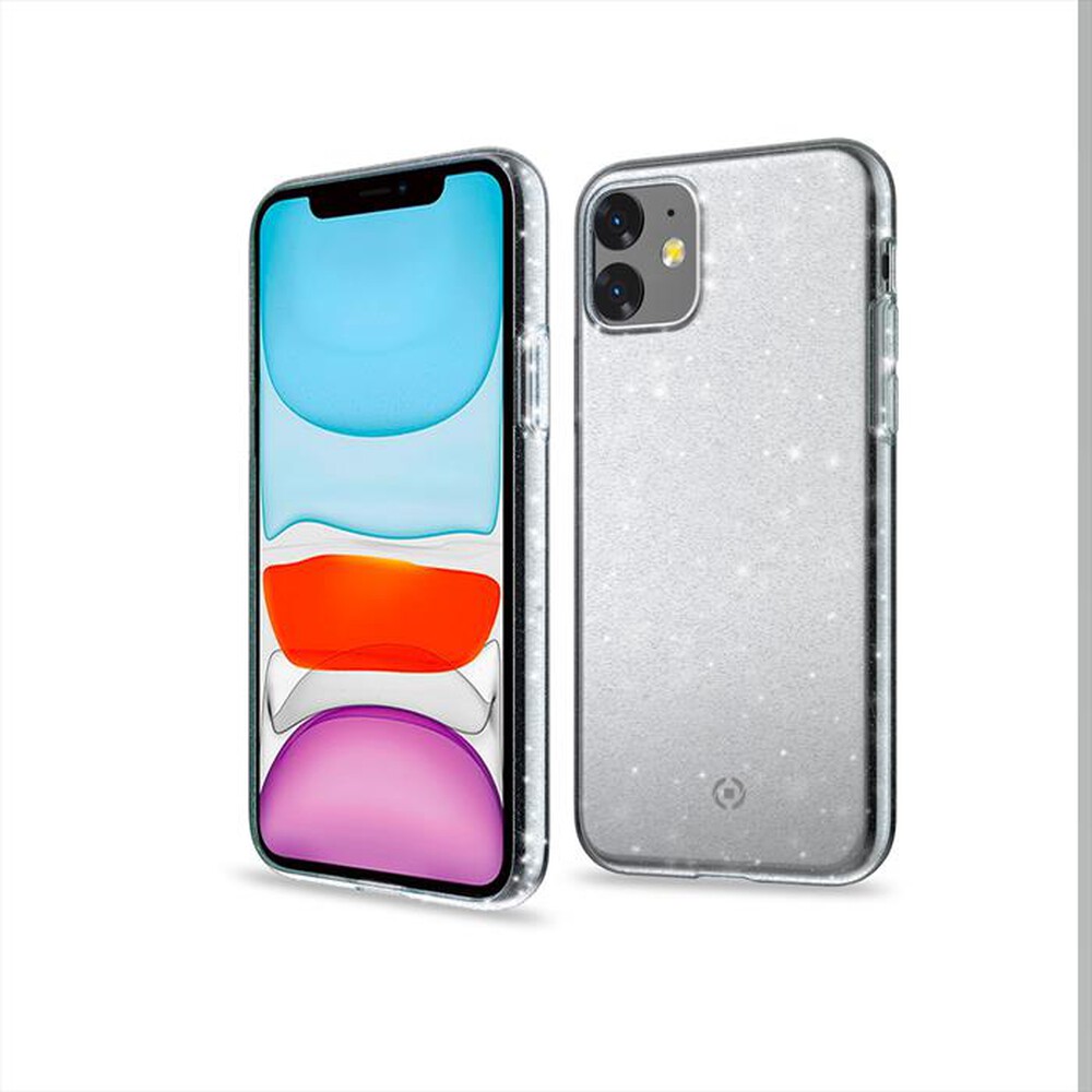 "CELLY - SPARKLE1001WH - SPARKLE IPHONE 11-Trasparente/TPU"