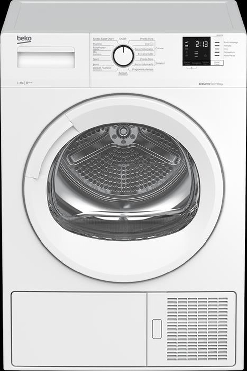"BEKO - Asciugatrice DRX823N - 8 Kg - A++-Bianco"