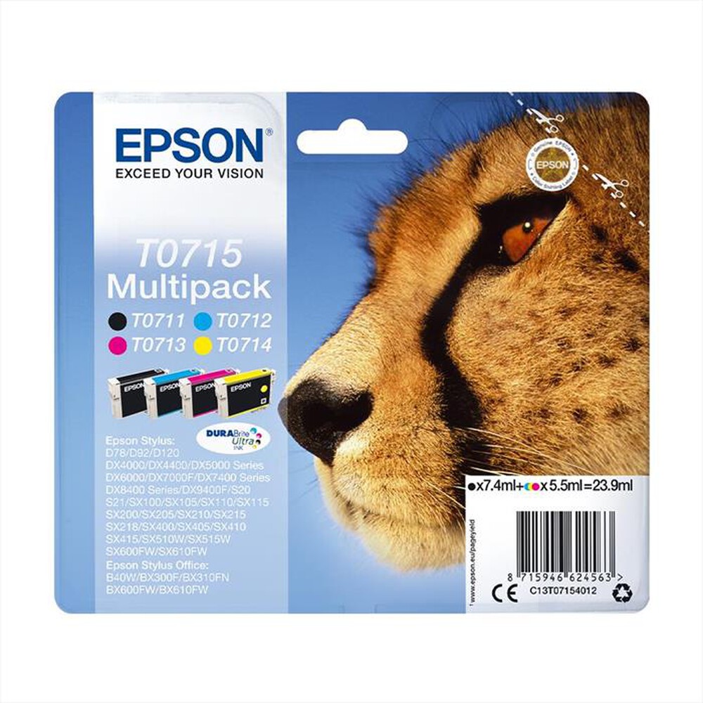Immagine del prodotto EPSON - Cartuccia inchiostro magenta C13T07134021-Magenta