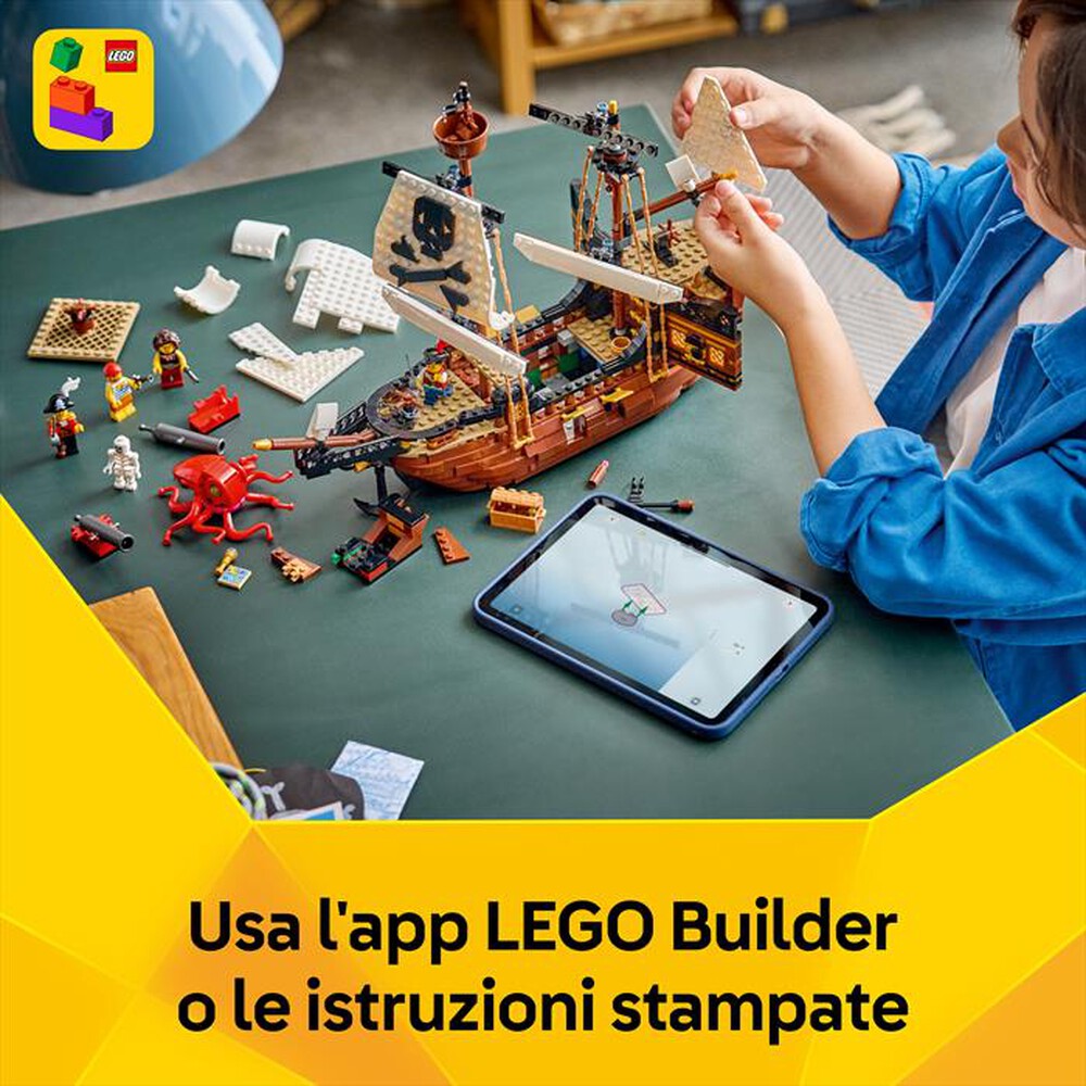 Immagine del prodotto LEGO - CREATORE 3IN1 Iconica nave da pirata - 31387