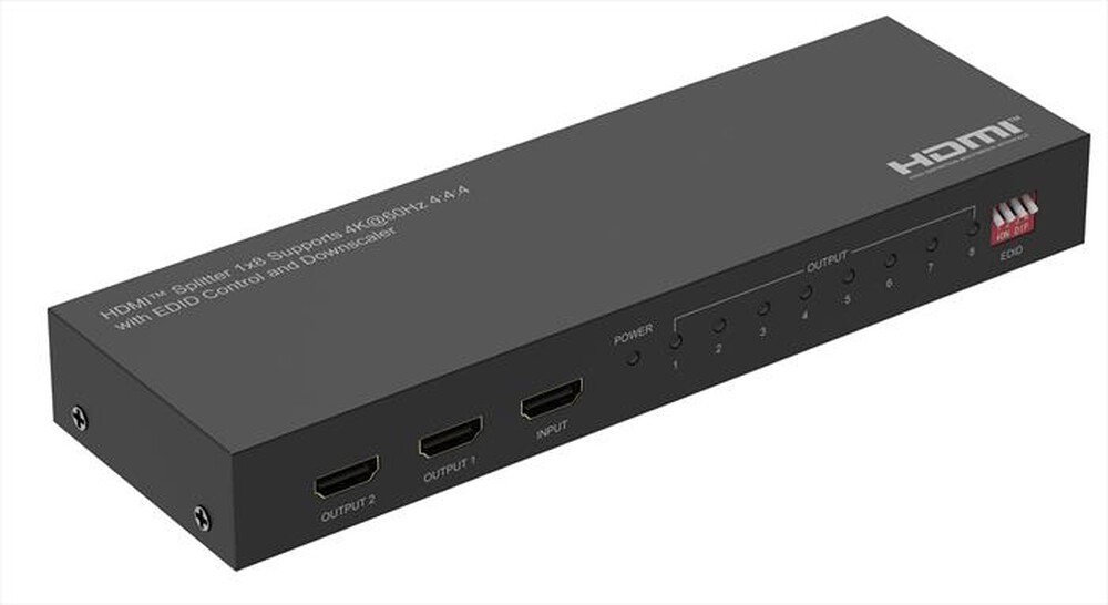"KARMA - Splitter HDMI Professionale 1 In/8 Out SPL 8PRO-Nero"