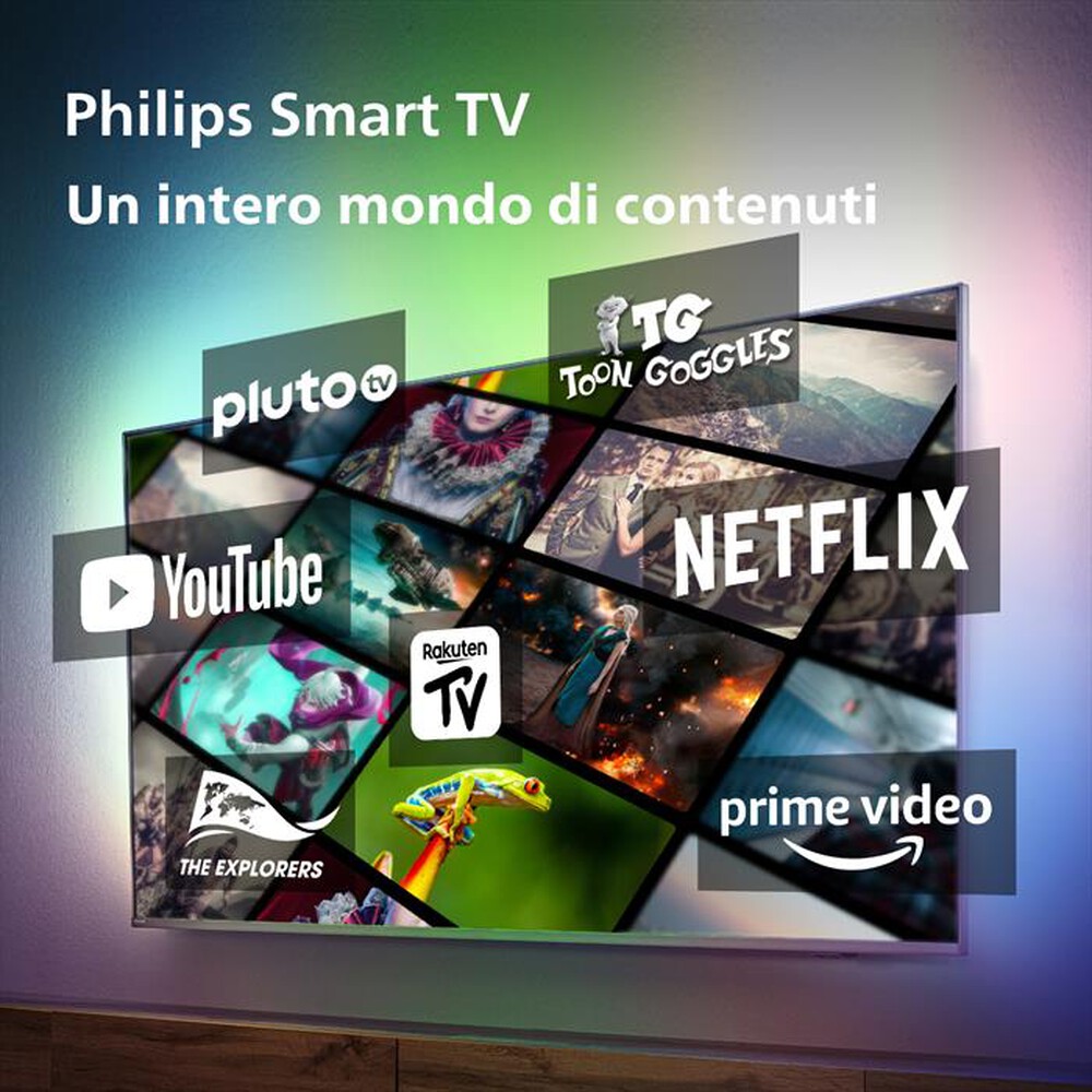 "PHILIPS - Ambilight Smart TV LED FHD 32\" 32PFS6908/12-Antracite"