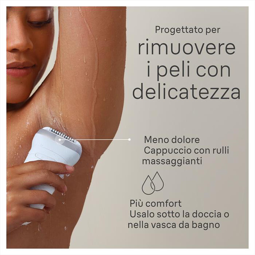 "BRAUN - Epilatore SILK-ÉPIL 7 7-041-BIANCO/ARGENTO"