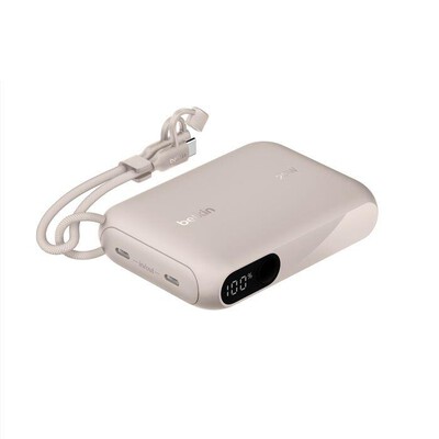 BELKIN - Power Bank 10000 mAh, 2 porte USB-C-Sabbia