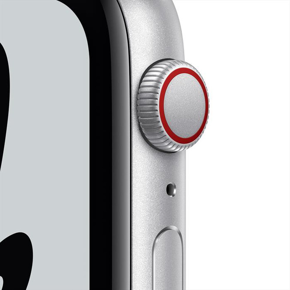 Immagine del prodotto APPLE - Watch NIKE SE GPS+Cellular 44mm Allu Argento-Sport Puro Platino/Nero
