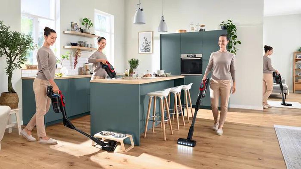 "BOSCH - Aspirapolvere ricaricabile BCS1041PET-Black,Red"
