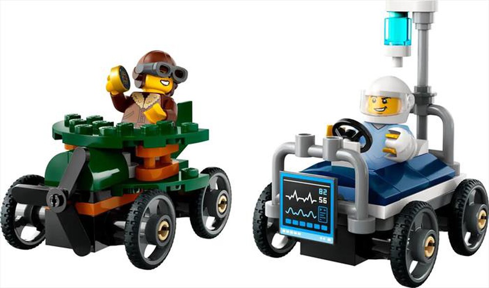 "LEGO - CITY Pack veicoli da corsa: aereo contro - 60459-Multicolore"